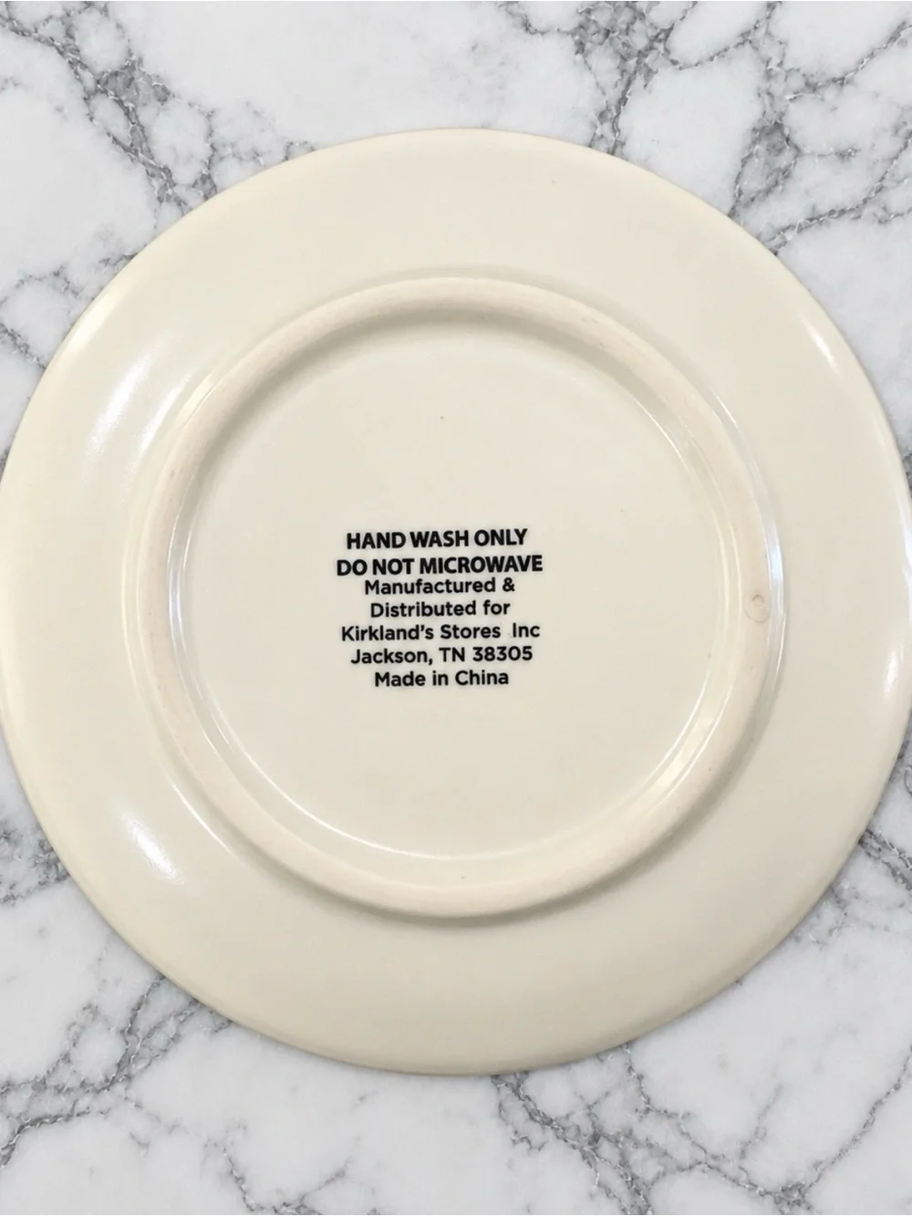 Kirklands Cream and Green 'Thankful Family Joy Gather' Decorative Dinner Plates